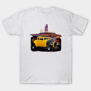 Funny American Graffiti  Racing Car T-Shirt